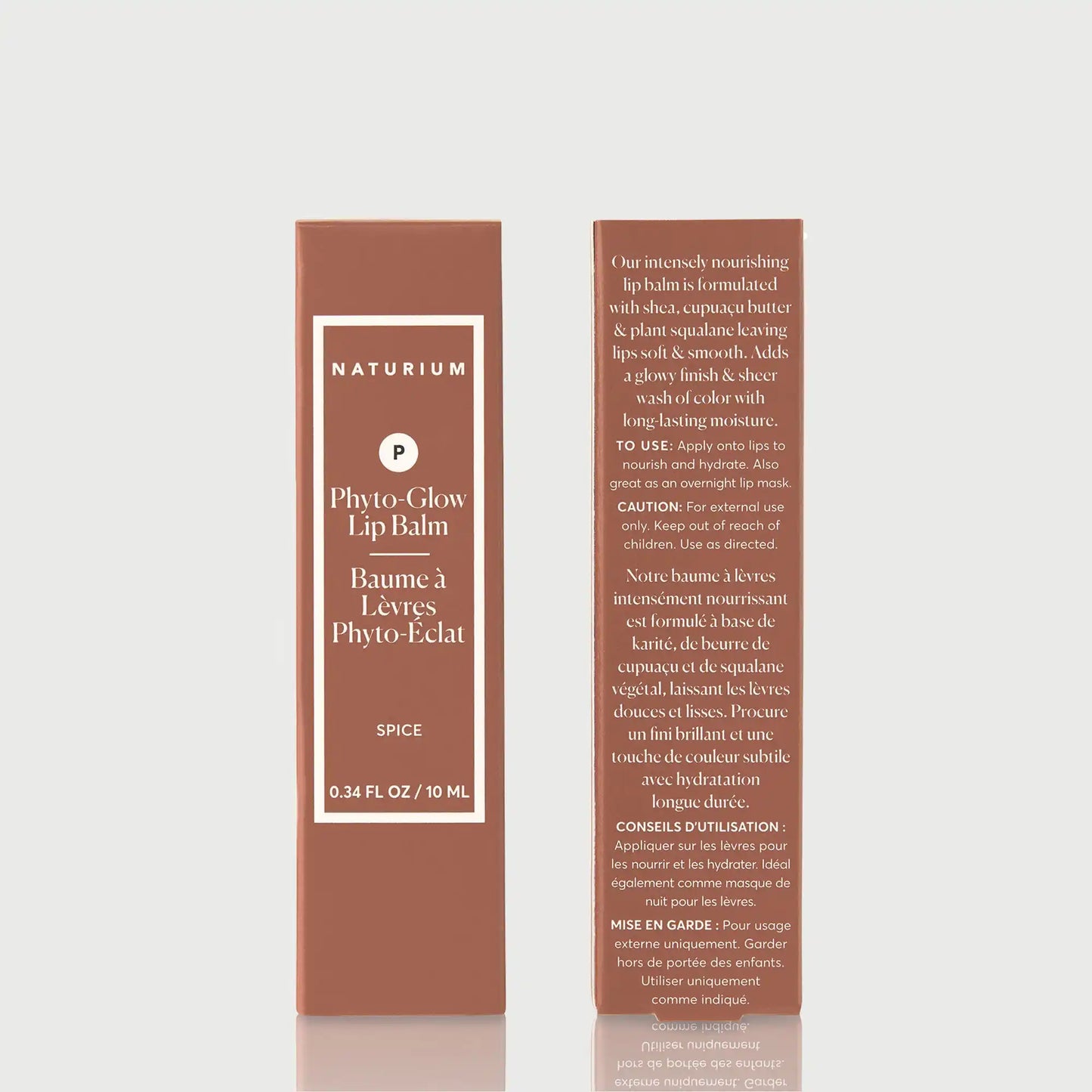 phyto-glow-lip-balm-spice-e8 NATR-60113-PhytoGlow-Spice-UC-Front-Back-bonebkgd.webp